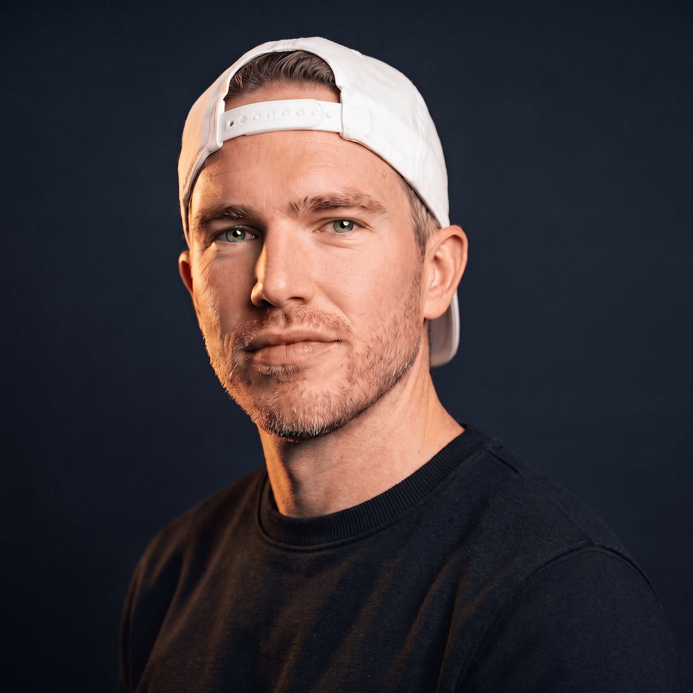 Dyfed Thomas, Hiraeth co-founder, studio portrait